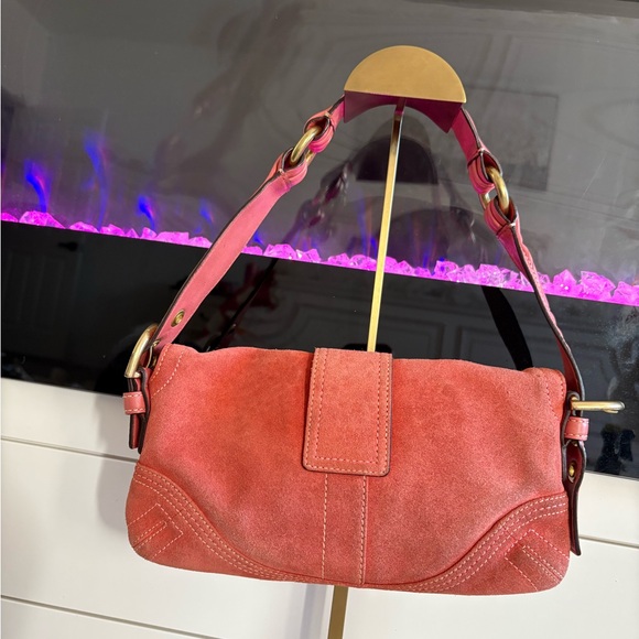 Vintage coach soho suede shoulder bag - Picture 5 of 14